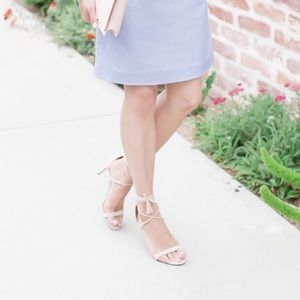 Banana Republic Ankle Wrap Suede High Heel Sandal